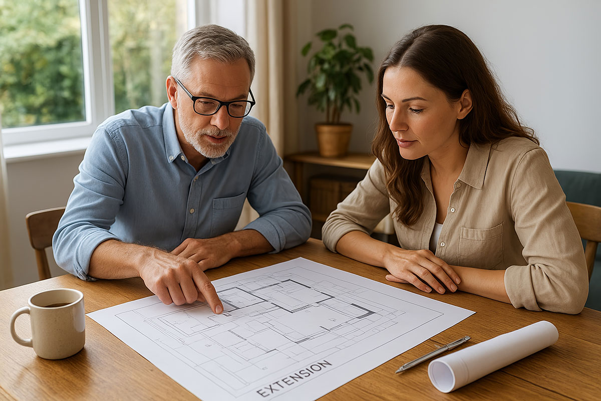 Closer Look On House Extension Drawings